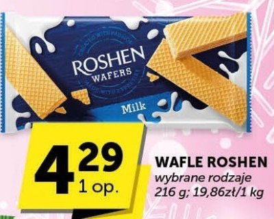 Wafle Roshen wybrane rodzaje promocja w Euro Sklep