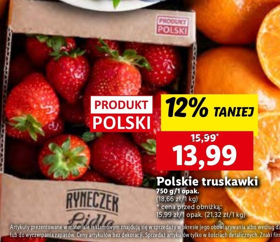 Truskawki Ryneczek lidla promocja