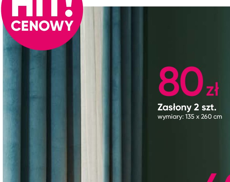 Zasłony 135 x 260 cm promocja