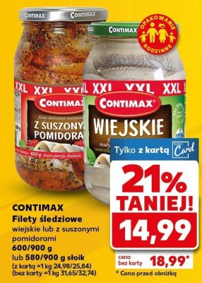 Filety śledziowe z suszonym pomidorem promocja w Kaufland