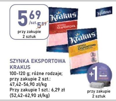 Szynka eksportowa Krakus promocja w Stokrotka