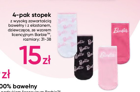Stopki dziewcz臋ce 31-38 barbie promocja