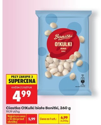 Ciastka Olkulki białe Bonitki, 260 g promocja w Biedronka