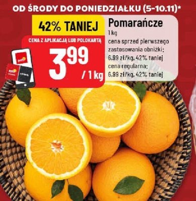 Pomarańcze promocja w POLOmarket