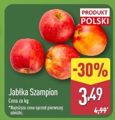 Jabłka promocja w Aldi