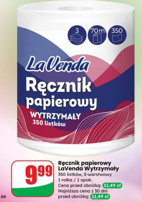 R臋cznik papierowy promocja w Dino