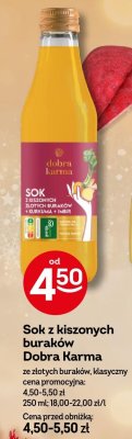 Sok z kiszonych buraków Dobra Karma ze złotych buraków, klasyczny promocja w Żabka