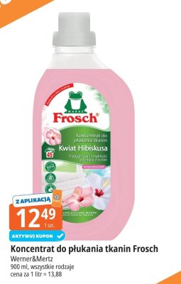 Koncentrat do płukania tkanin Frosch Kwiat Hibiskusa promocja w Leclerc
