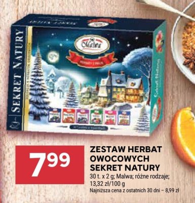 Zestaw herbat owocowych Sekret Natury Malwa promocja w Stokrotka