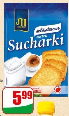 Sucharki delikatesowe 250 g promocja w Dino