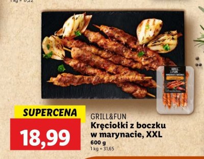 Kr臋cio艂ki z boczku w marynacie z papryk膮 w臋dzon膮 Grill and fun promocja