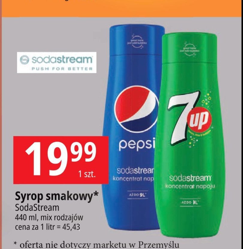 Syrop pepsi Sodastream promocja
