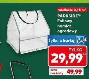 Namiot ogrodowy foliowy Parkside promocja w Kaufland