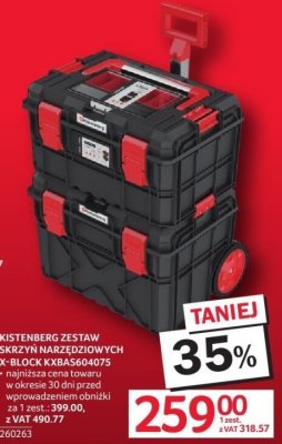 Zestaw skrzyń narzędziowych Kistenberg X-Block promocja w Selgros