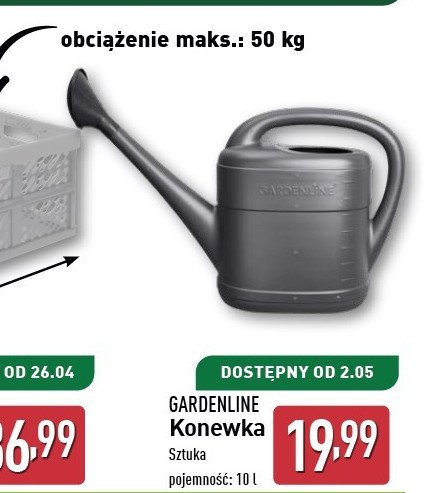 Konewka 10 l GARDEN LINE promocja w Aldi