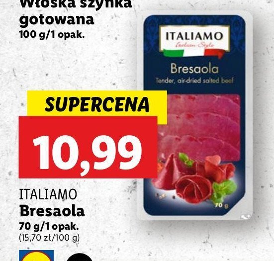 Szynka bresaola Italiamo promocja