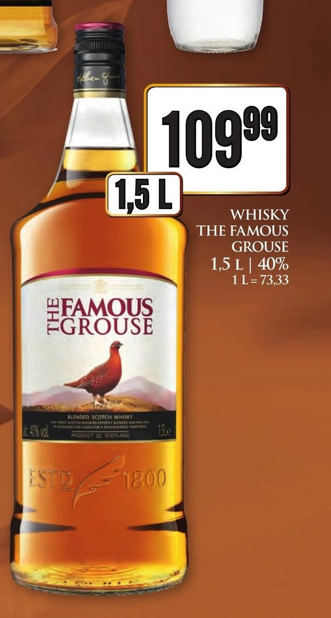 Whisky The famous grouse promocja