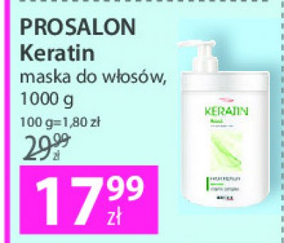 Maska do włosów keratin Prosalon promocja