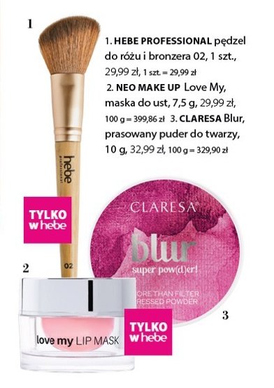 Puder do twarzy prasowany CLARESA BLUR SUPER POWDER! promocja