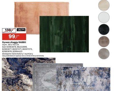 Dywan shaggy RABBIT Leroy Merlin promocja w Leroy Merlin