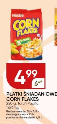 Płatki śniadaniowe corn flakes Torun Pacific promocja w Chata Polska