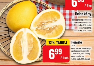 Melon żółty 1 kg promocja w POLOmarket