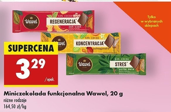 Miniczekolada stres z yerba mate Wawel promocja