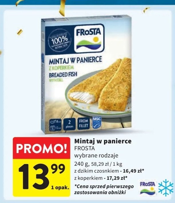 Mintaj w panierce z koperkiem Frosta promocja