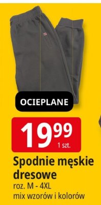 Spodnie męskie dresowe promocja w Leclerc