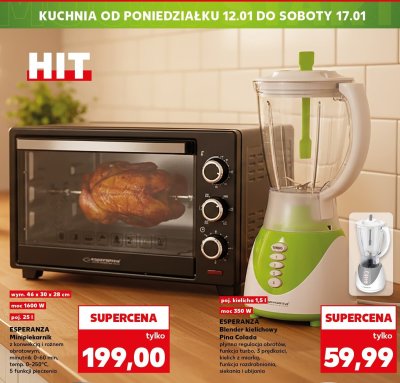 Blender kielichowy Pina Colada płynna regulacja obrotów, funkcja turbo, 3 prędkości, kielich z miarką, funkcja rozdrabniania, siekania i ubijania promocja w Kaufland