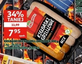 Kie艂baski grillowe w臋dzona + parzona Drobimex promocja