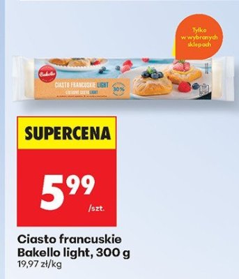 Ciasto francuskie Bakello light 300g promocja w Biedronka