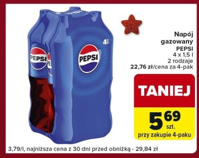 Napój gazowany PEPSI promocja w Carrefour Express