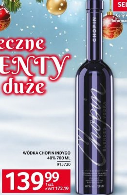 Wódka Chopin Indygo 40% 700 ml promocja w Selgros
