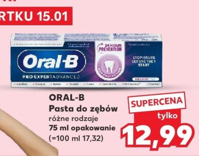 Pasta do zębów różne rodzaje 75 ml  promocja w Kaufland