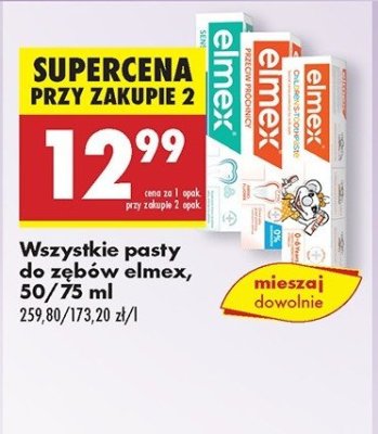 Pasta do zębów przeciw próchnicy Elmex promocja