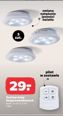 Zestaw lamp bezprzewodowych LED promocja w Netto