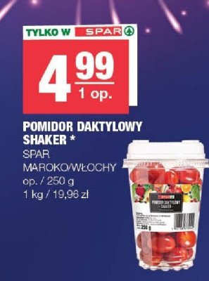 Pomidor daktylowy Shaker Spar Maroko/Włochy promocja w SPAR