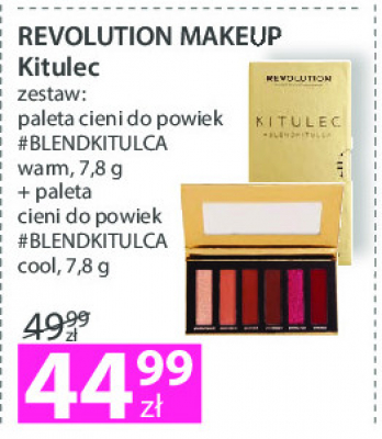Zestaw : pateta cieni do powiek blendkitulca warm + paleta cieni do powiek blendkitulca cool Revolution make-up promocja