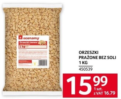Orzeszki prażone bez soli 1 KG economy promocja w Selgros
