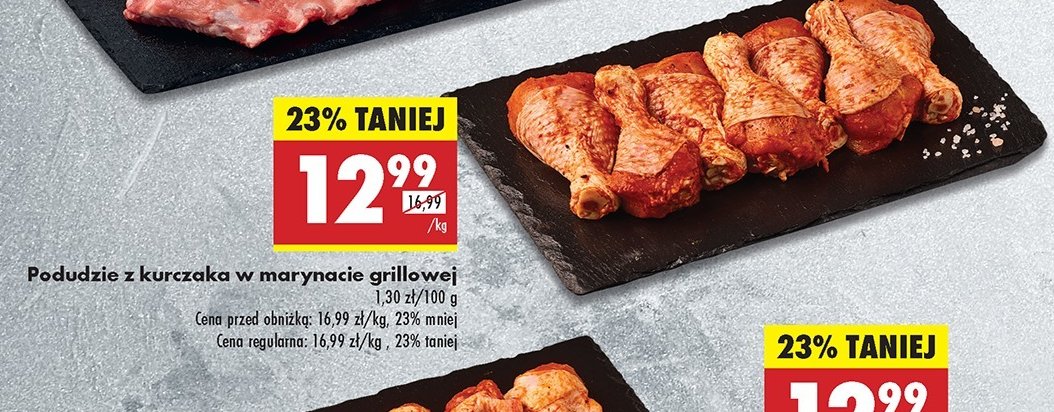 Podudzie z kurczaka w marynacie promocja w Biedronka