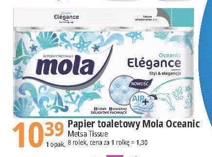 Papier toaletowy oceanic Mola elegance promocja