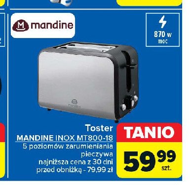 Toster mt800-18 Mandine promocja