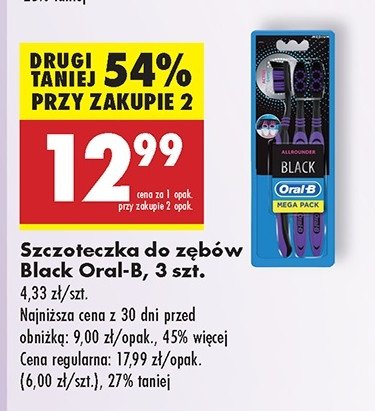 Szczoteczka do zębów black Oral-b allrounder promocja w Biedronka