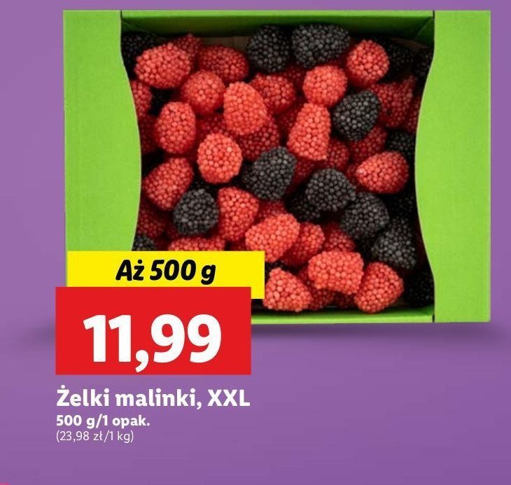 Żelki malinki promocja