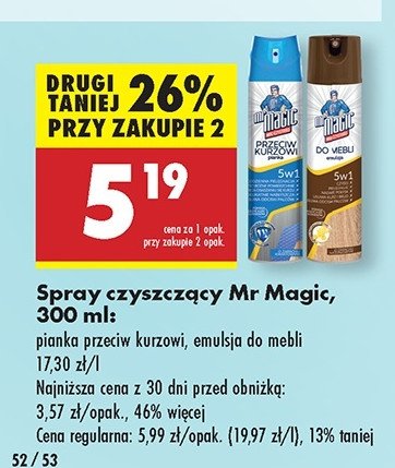 Pianka przeciw kurzowi 5w1 Mr magic promocja w Biedronka