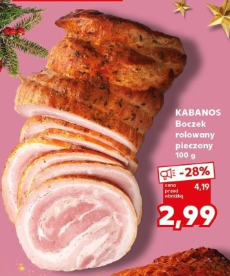 Boczek rolowany pieczony promocja w Kaufland