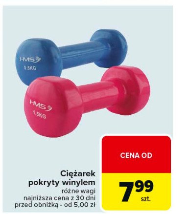 Ciężarek 17030 żeliwny winylowy 0.5 kg Hms promocja