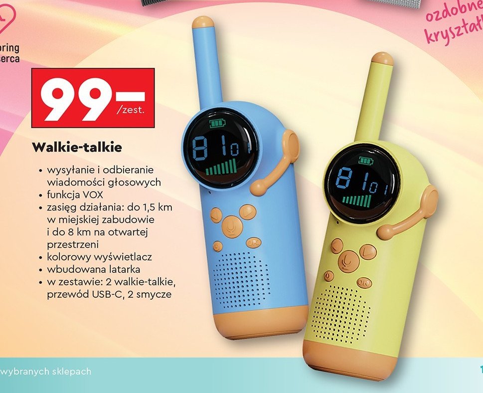 Walkie talkie promocja w Biedronka