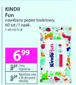 Papier toaletowy nawilżany fun Cleanic kindii promocja